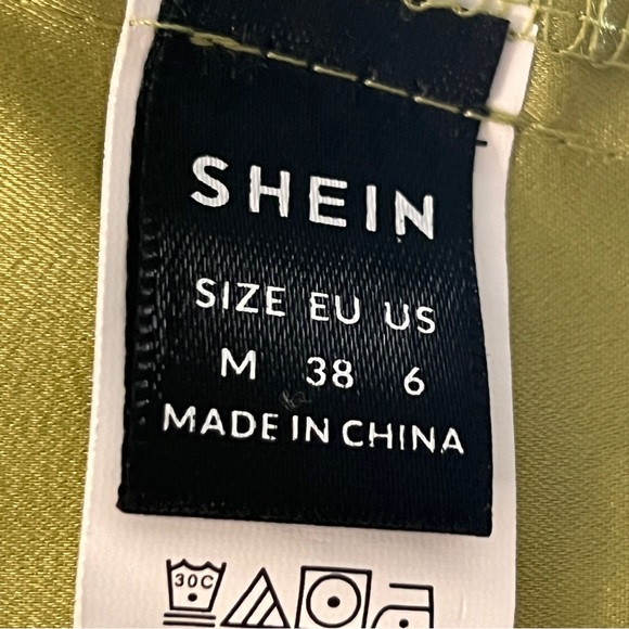 Shein Women Tops Sexy Plain One Shoulder null Olive Green & Blue NWOT - Picture 9 of 12